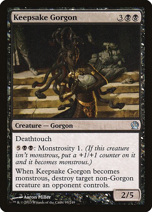 Keepsake Gorgon | THS #93 | Nonfoil | English, catalog image