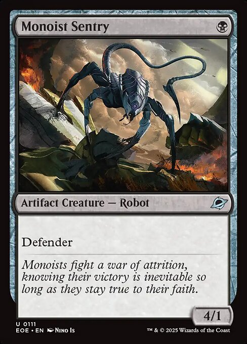 Monoist Sentry | EOE #111 | Foil | English, catalog image