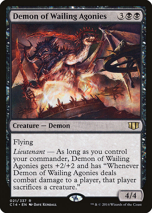 Demon of Wailing Agonies, C14 #21, English, catalog image