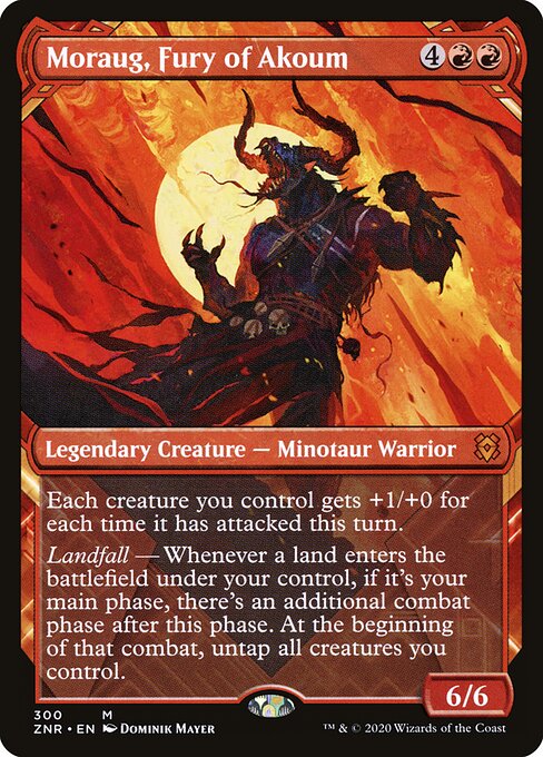 Moraug, Fury of Akoum, ZNR #300, English, catalog image