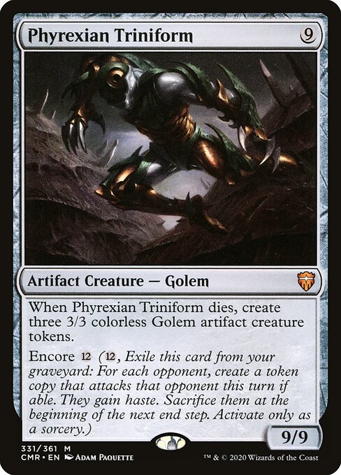 Phyrexian Triniform, CMR #331, English, catalog image