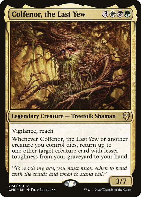 Colfenor, the Last Yew | CMR #274 | Nonfoil | English, catalog image