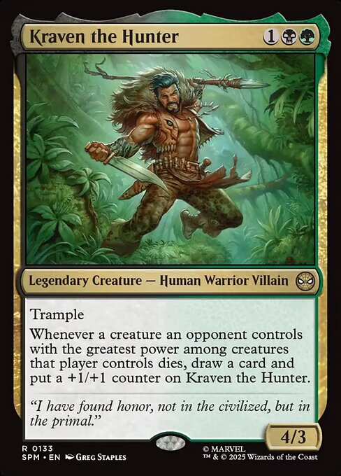 Kraven the Hunter | SPM #133 | Nonfoil | English, catalog image