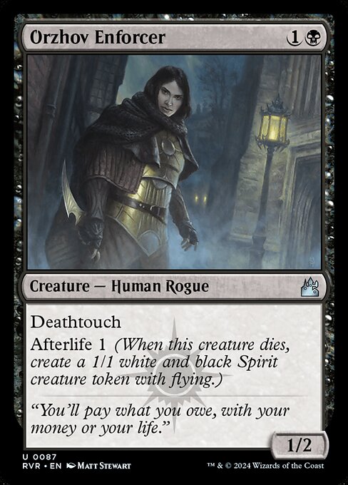 Orzhov Enforcer | RVR #87 | Nonfoil | English, catalog image