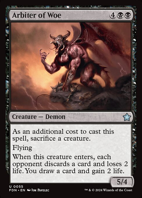 Arbiter of Woe | FDN #55 | Nonfoil | English, catalog image