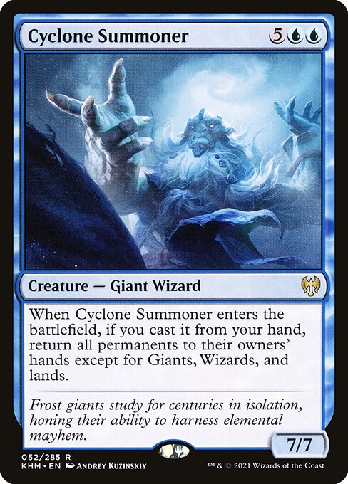 Cyclone Summoner, KHM #52, English, catalog image