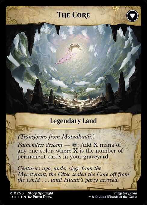 Matzalantli, the Great Door // The Core, reverse face, catalog image