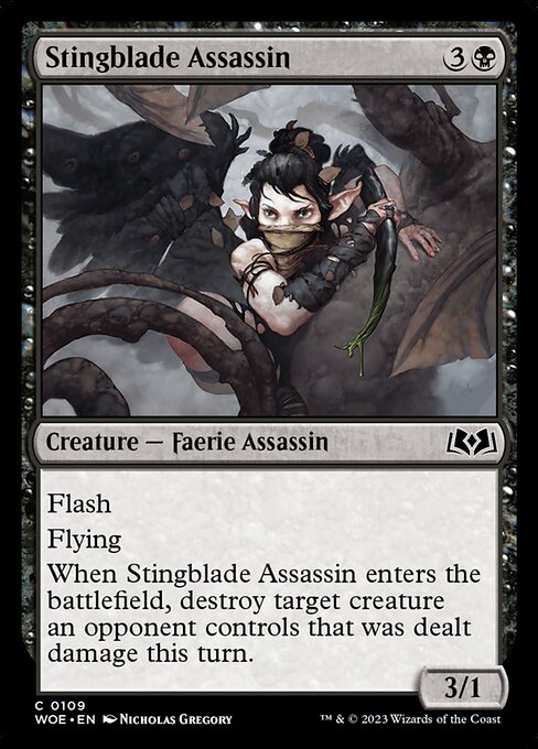 Stingblade Assassin | WOE #109 | Nonfoil | English, catalog image