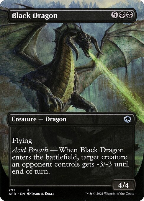 Black Dragon | AFR #291 | Nonfoil | English, catalog image