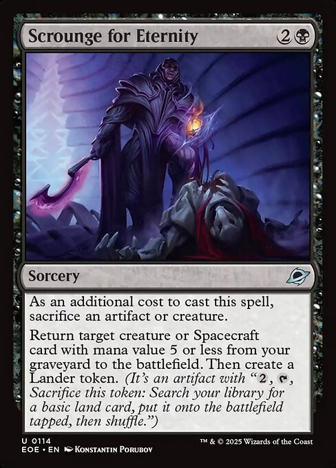 Scrounge for Eternity | EOE #114 | Foil | English, catalog image
