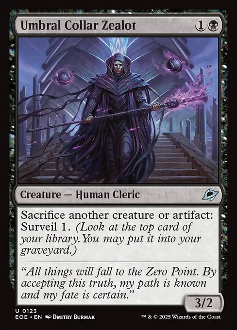 Umbral Collar Zealot | EOE #123 | Foil | English, catalog image