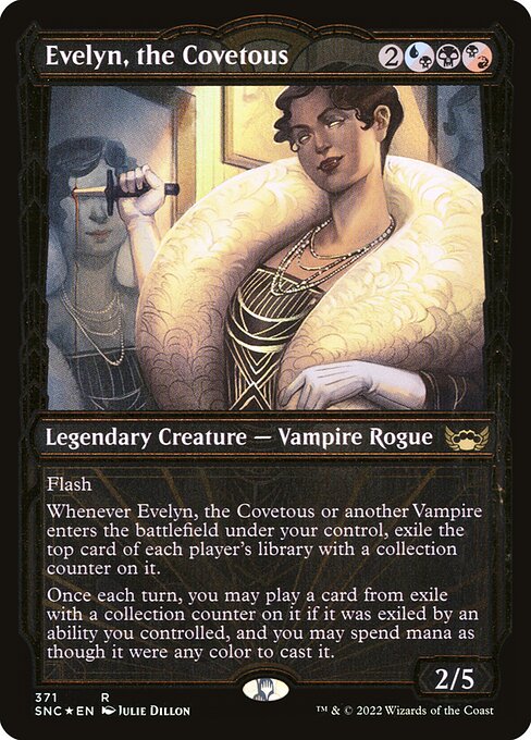 Evelyn, the Covetous | SNC #371 | Foil | English, catalog image