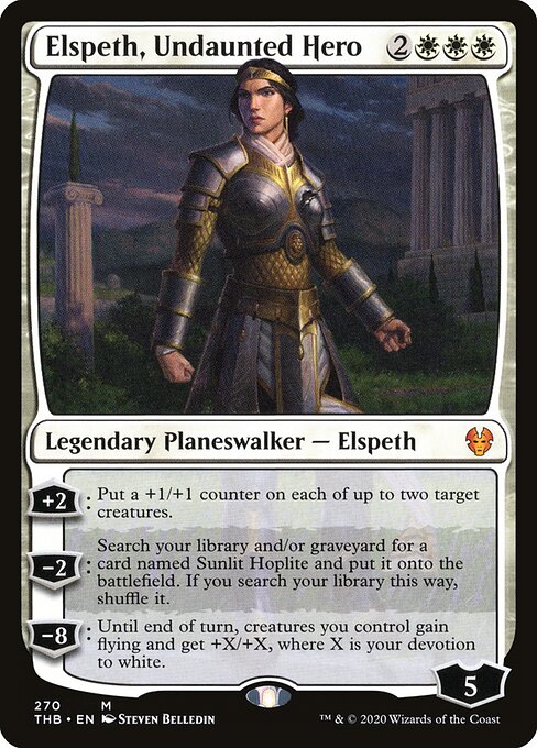 Elspeth, Undaunted Hero, THB #270, English, catalog image