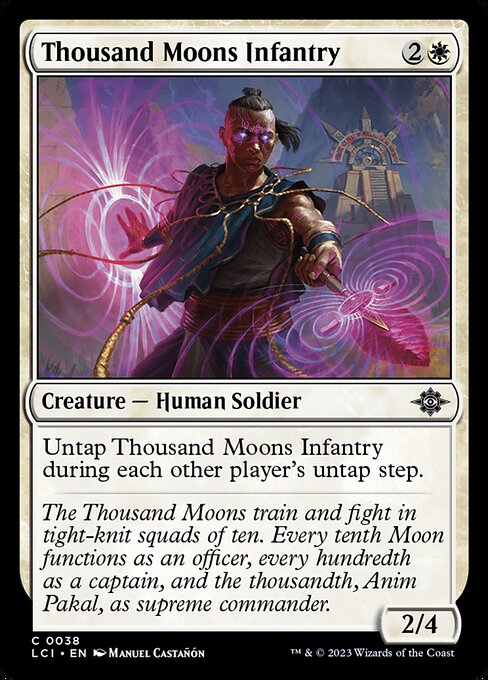 Thousand Moons Infantry | LCI #38 | Nonfoil | English, catalog image