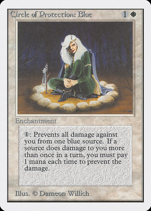 Circle of Protection: Blue | 2ED #11 | Nonfoil | English, catalog image