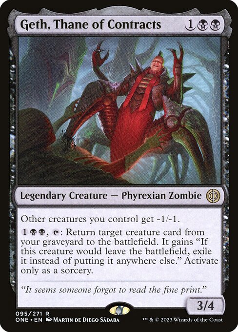 Geth, Thane of Contracts | ONE #95 | Nonfoil | English, catalog image