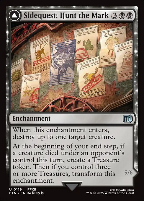 Sidequest: Hunt the Mark // Yiazmat, Ultimate Mark | FIN #119 | Nonfoil | English, catalog image