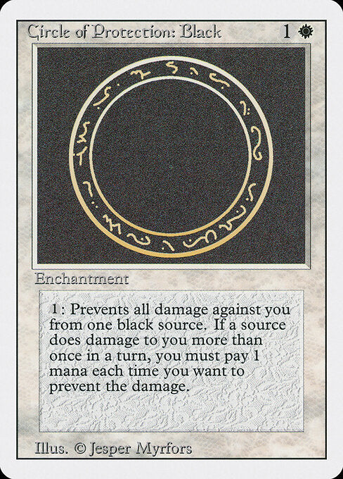Circle of Protection: Black | 3ED #9 | Nonfoil | English, catalog image