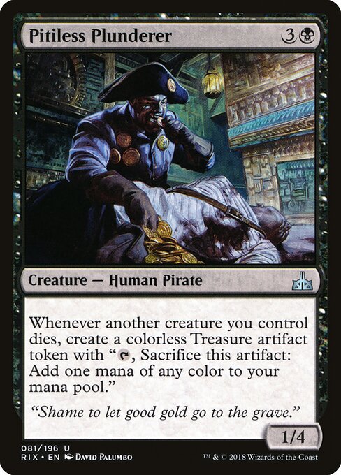 Pitiless Plunderer, RIX #81, English, catalog image