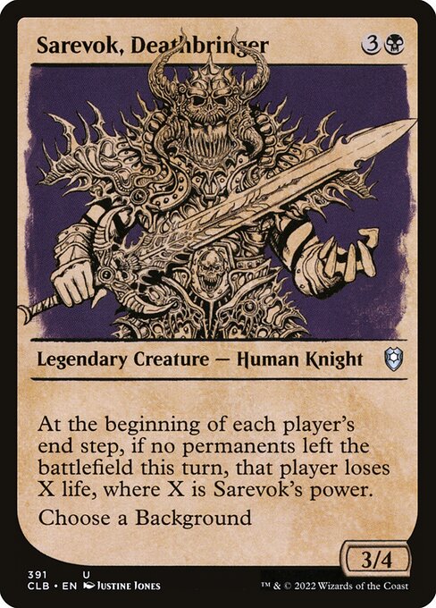 Sarevok, Deathbringer | CLB #391 | Nonfoil | English, catalog image