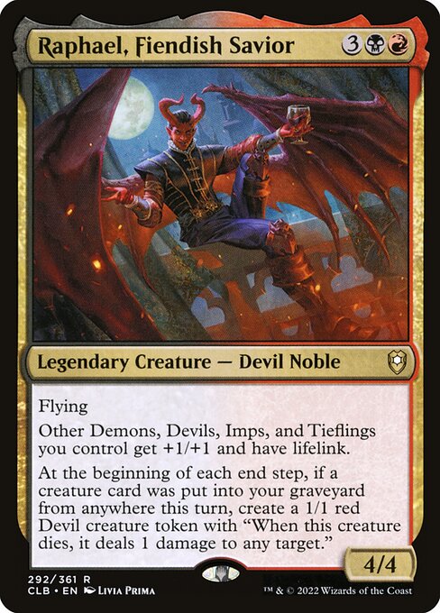 Raphael, Fiendish Savior, CLB #292, English, catalog image