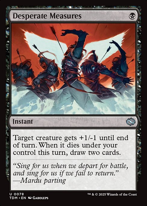 Desperate Measures | TDM #78 | Nonfoil | English, catalog image