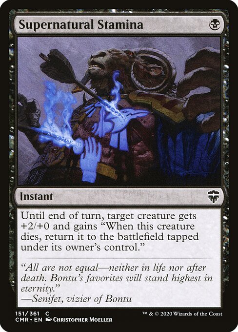 Supernatural Stamina | CMR #151 | Nonfoil | English, catalog image