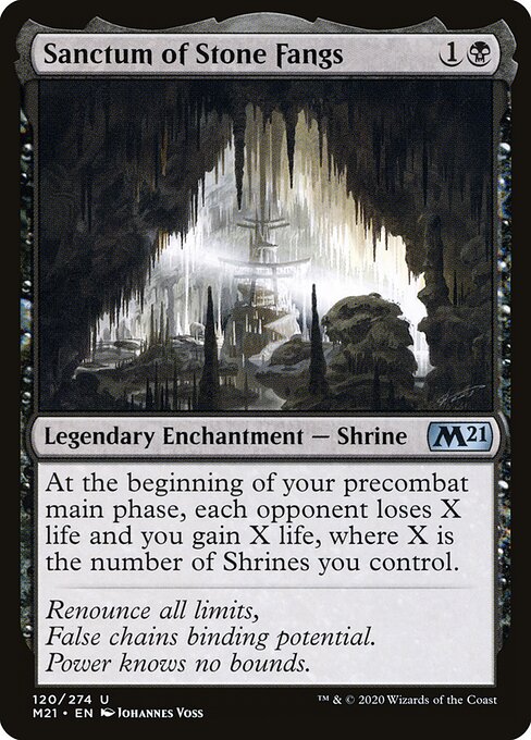 Sanctum of Stone Fangs | M21 #120 | Nonfoil | English, catalog image