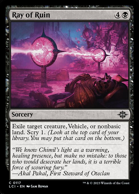 Ray of Ruin | LCI #117 | Nonfoil | English, catalog image