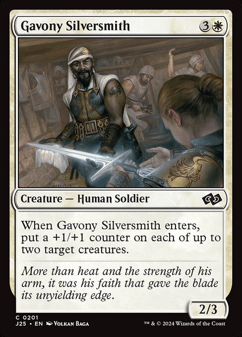 Gavony Silversmith | J25 #201 | Nonfoil | English, catalog image