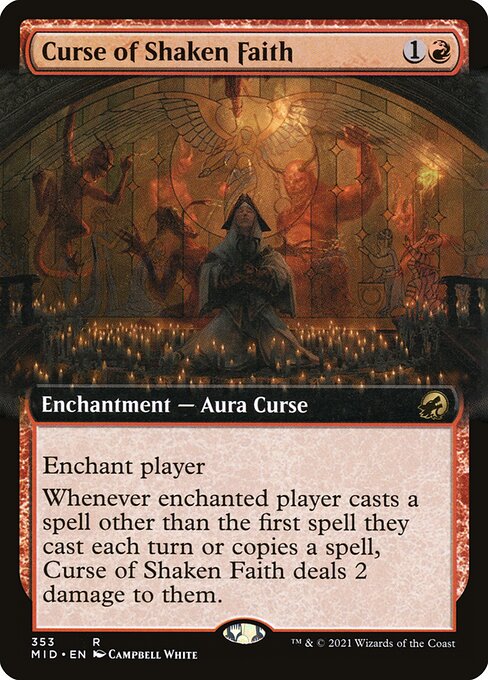 Curse of Shaken Faith, MID #353, English, catalog image