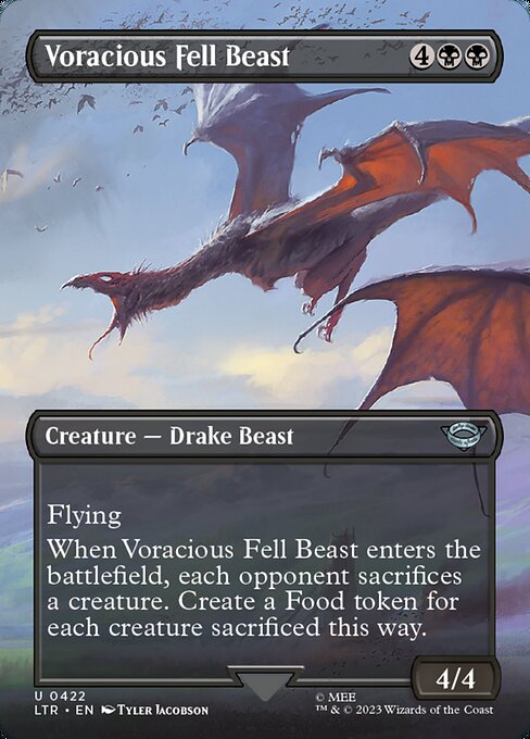 Voracious Fell Beast | LTR #422 | Nonfoil | English, catalog image