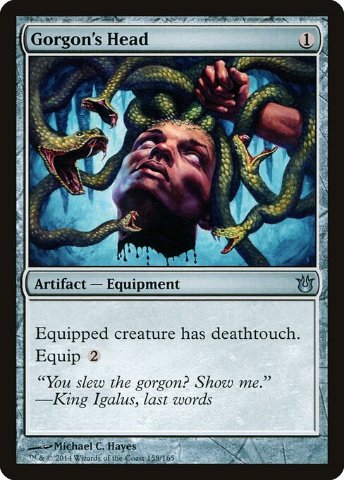 Gorgon's Head, BNG #158, English, catalog image