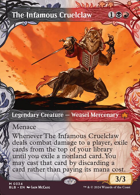 The Infamous Cruelclaw, BLB #334, English, catalog image