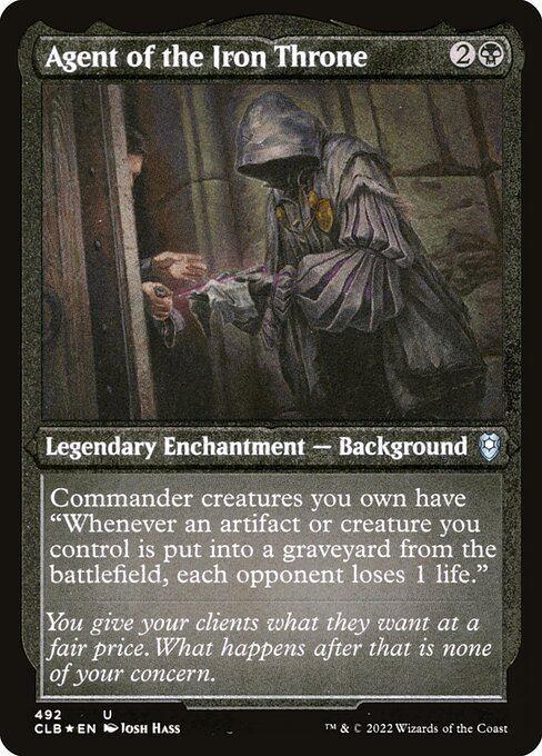 Agent of the Iron Throne | CLB #492 | Etched Foil | English, catalog image