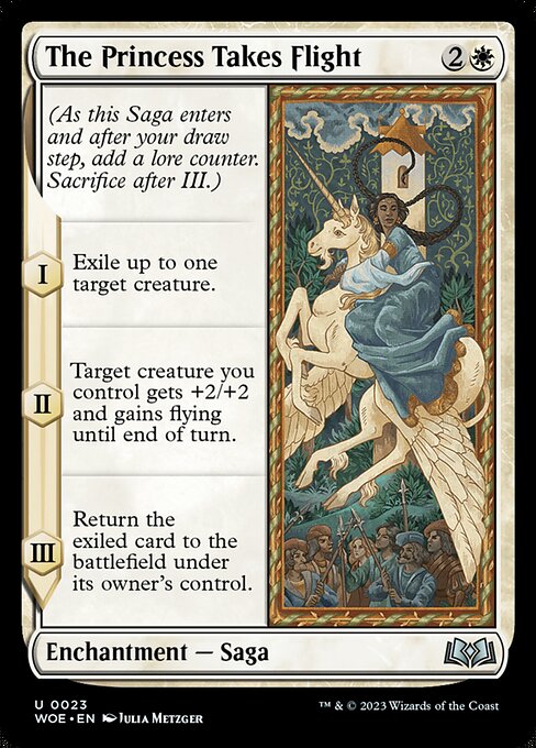 The Princess Takes Flight | WOE #23 | Foil | English, catalog image