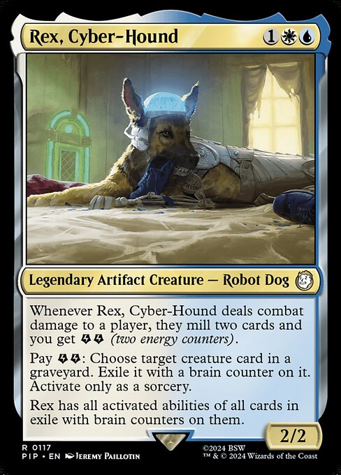 Rex, Cyber-Hound | PIP #117 | Nonfoil | English, catalog image
