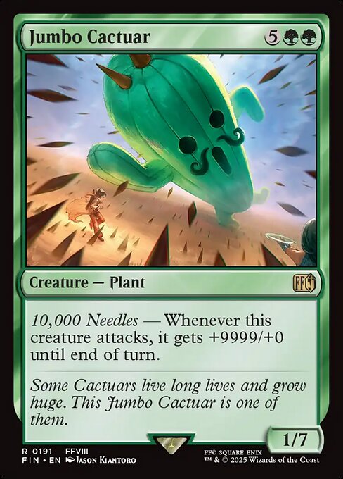 Jumbo Cactuar, FIN #191, English, catalog image
