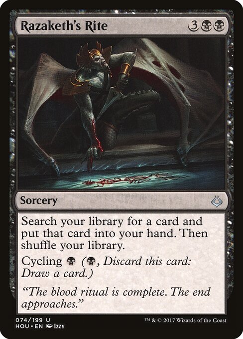 Razaketh's Rite | HOU #74 | Nonfoil | English, catalog image