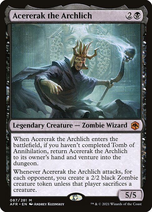 Acererak the Archlich, AFR #87, English, catalog image