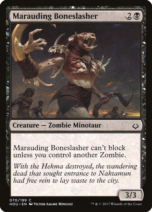 Marauding Boneslasher | HOU #70 | Nonfoil | English, catalog image