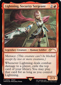 Lightning, Security Sergeant | PMEI #2025-12 | Foil | English, catalog image