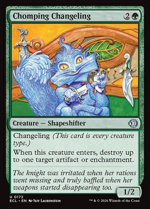 Chomping Changeling, ECL #172, English, catalog image