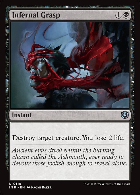 Infernal Grasp | INR #119 | Nonfoil | English, catalog image