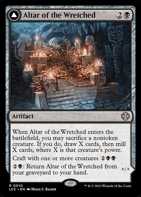 Altar of the Wretched // Wretched Bonemass | LCC #10 | Nonfoil | English, catalog image