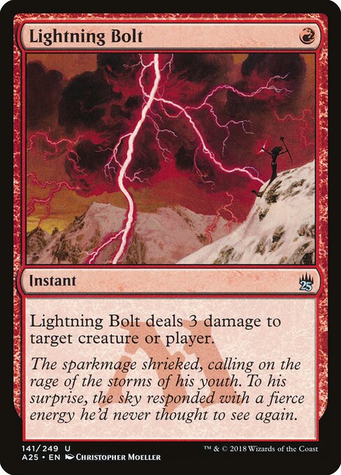 Lightning Bolt, A25 #141, English, catalog image