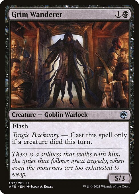 Grim Wanderer | AFR #107 | Nonfoil | English, catalog image