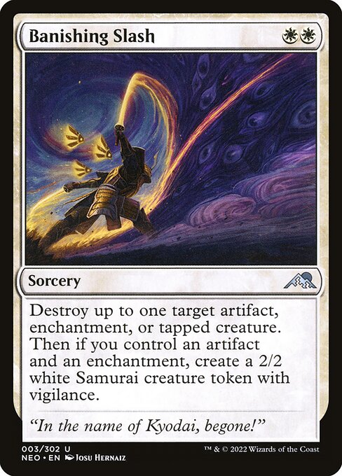 Banishing Slash | NEO #3 | Nonfoil | English, catalog image