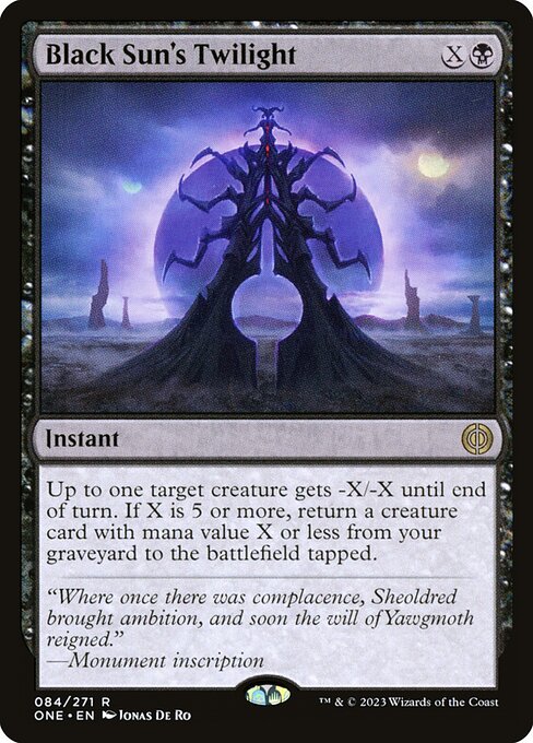 Black Sun's Twilight, ONE #84, English, catalog image