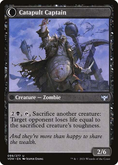 Catapult Fodder // Catapult Captain, reverse face, catalog image